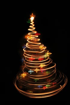 very nice christmas tree from the lights 