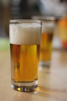 two beers as very nice drink background