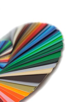 color palette isolated on the white background