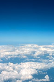 nice clouds background between Africa and Europe