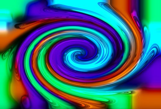 abstract color twirl background generated by the computer
