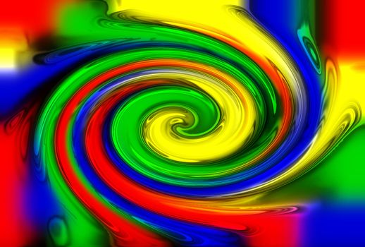abstract color twirl background generated by the computer