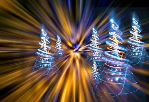 nice christmas tree from the colors lights 