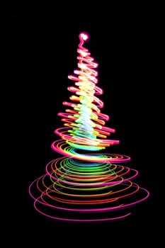 nice christmas tree from the colors lights 