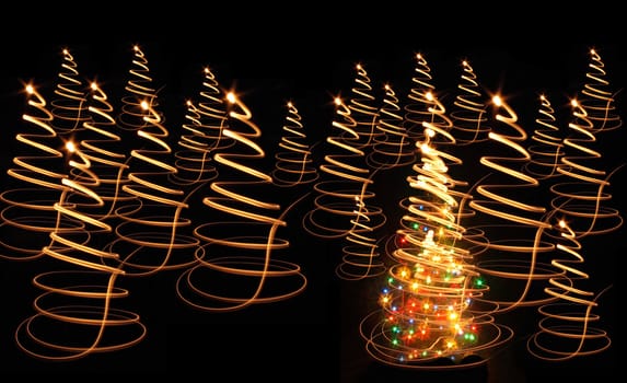 nice christmas tree from the colors lights 