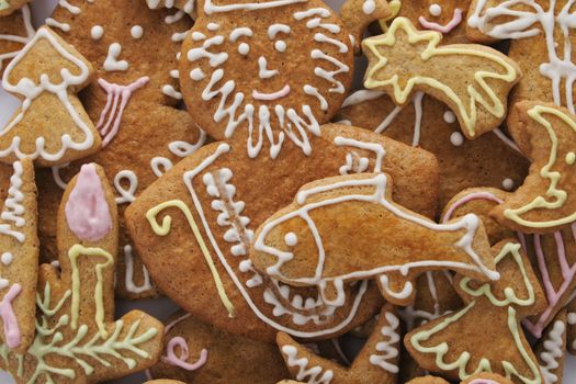 traditional christmas handmade cookies from czech republic