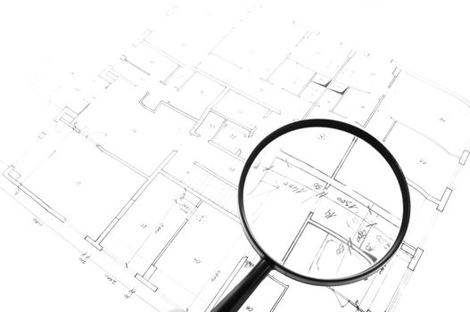 plan of my house on the white background