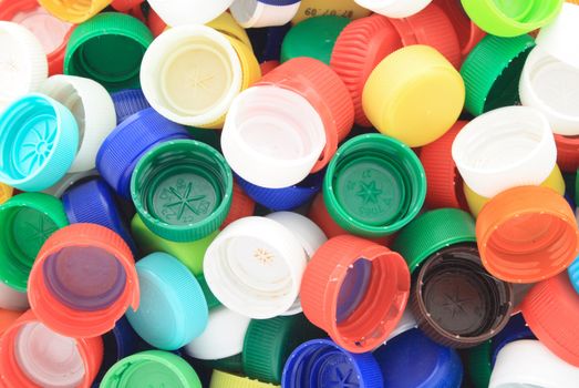 nice plastic background from the color caps 