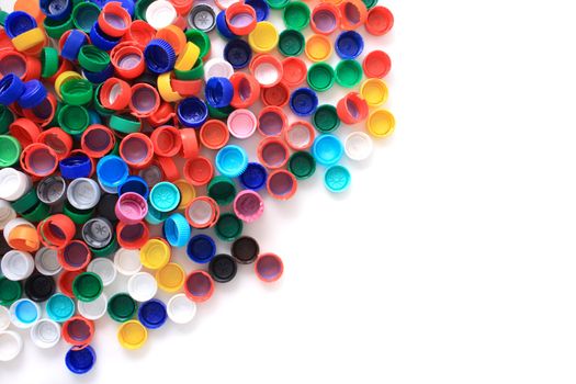 color background from the plastic caps 