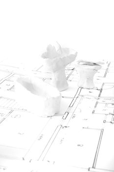 plan of my house on the white background
