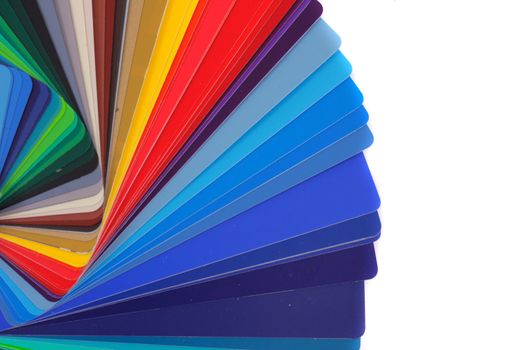 color palette isolated on the white background 