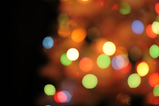 abstract color background from the christmas lights 