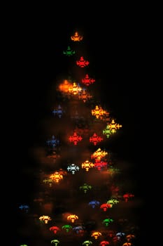 christmas background from the color xmas lights
