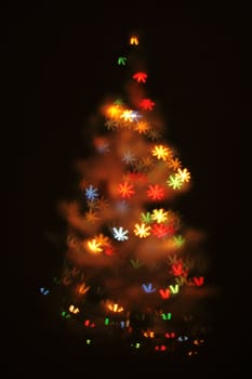 christmas background from the color xmas lights