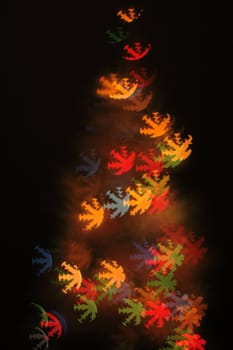 christmas background from the color xmas lights