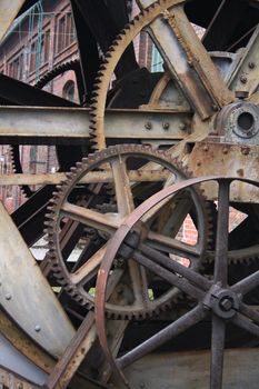 technological background from the mine museum in Ostrava