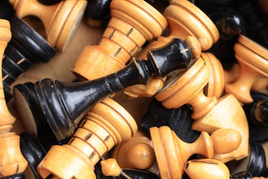 very old chess as nice strategy background