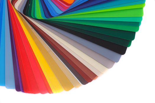 color palette isolated on the white background 
