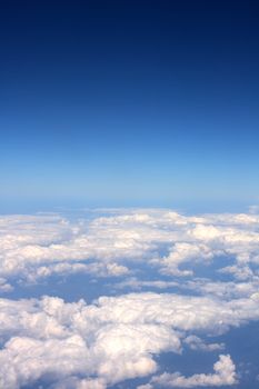 nice clouds background between Africa and Europe