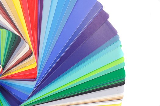color palette isolated on the white background 