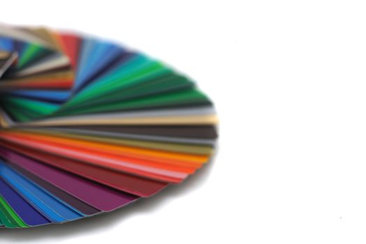 color palette isolated on the white background 