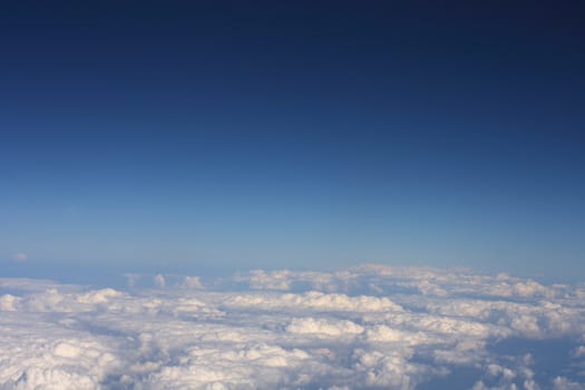 nice clouds background between Africa and Europe