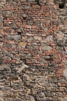 very nice stone wall from the old castle 
