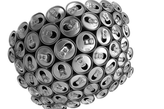 empty cans as very nice drink background