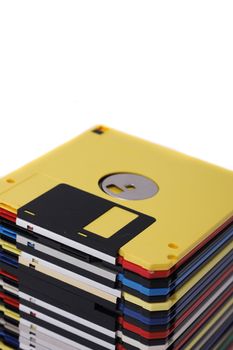 floppy discs isolated on the white background