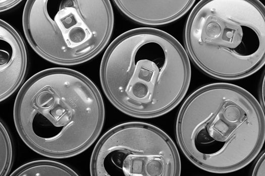 empty cans as very nice drink background