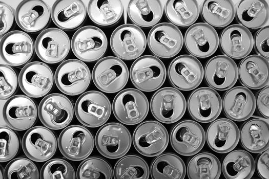 empty cans as very nice drink background