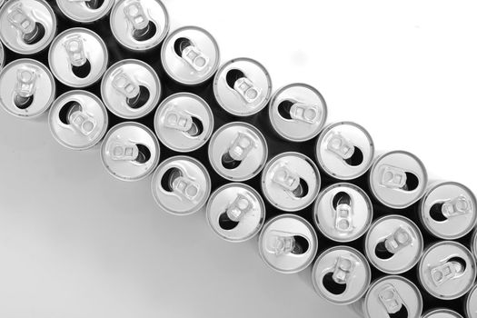 empty cans as very nice drink background