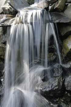 very nice waterfalls in the rock mountains 