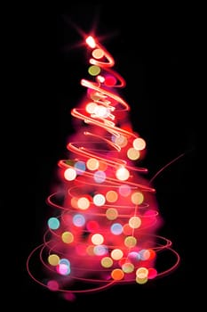 very nice christmas tree from the lights 