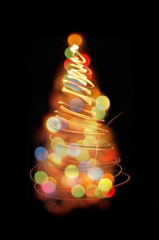 very nice christmas tree from the lights 
