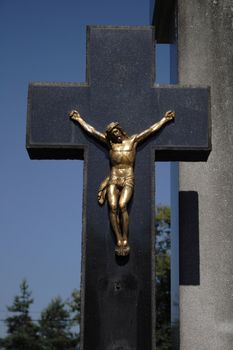 old crucifix as very nice catholic symbol