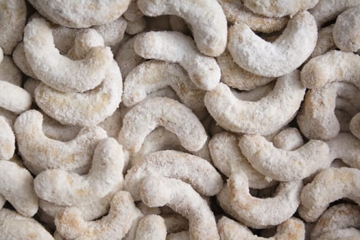 czech homemade christmas cookies as very nice desert background