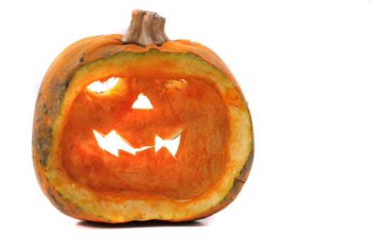 halloween pumkin isolated on the white background