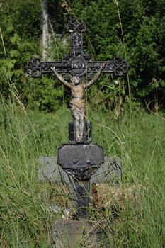 old crucifix as very nice catholic symbol