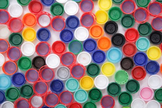 plastic caps as very nice color background