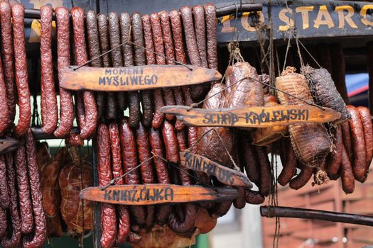 smoked meat as very nice food background