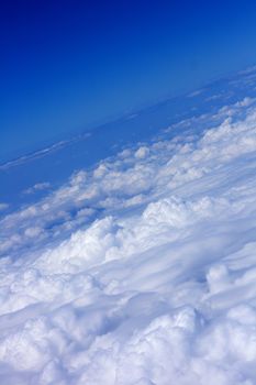 very nice clouds background with the blue sky 