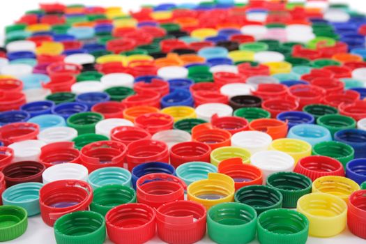 plastic caps as very nice color background