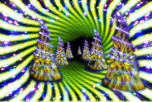 abstract twirl background generated by the computer 