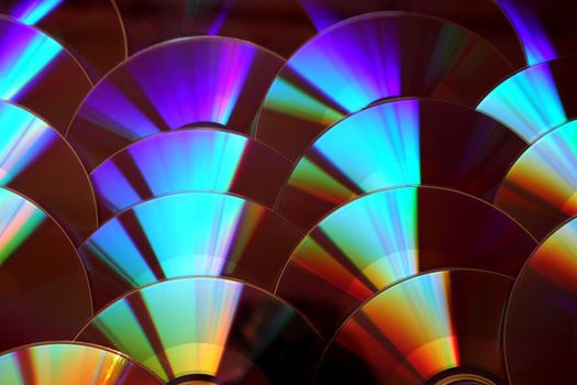 CD and DVD as nice computer  background