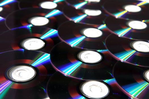 CD and DVD as nice computer  background