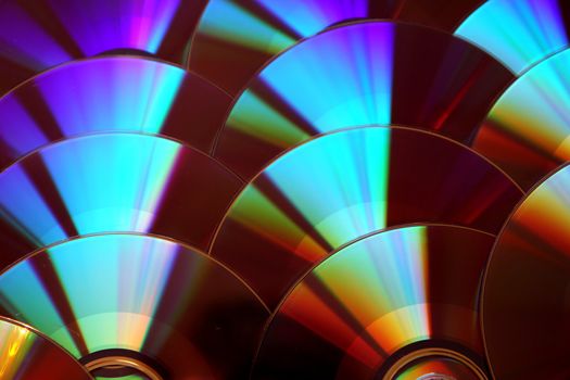 CD and DVD as nice computer  background