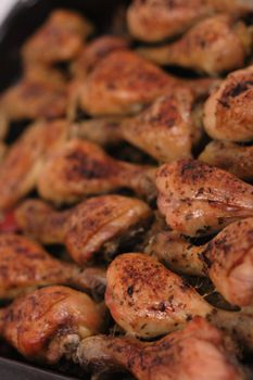 grilled chicken legs as nice food background