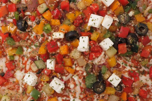vegetable pizza as very nice food background