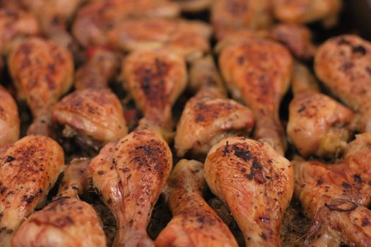 fried chicken legs as very nice food background